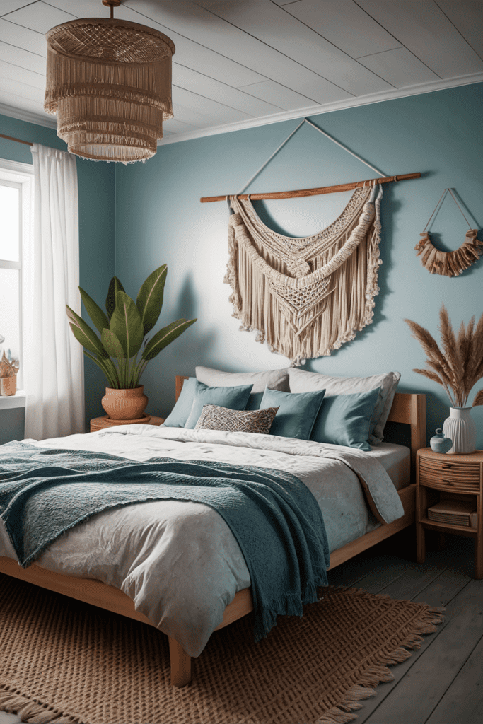 bohemian coastal bedroom 1