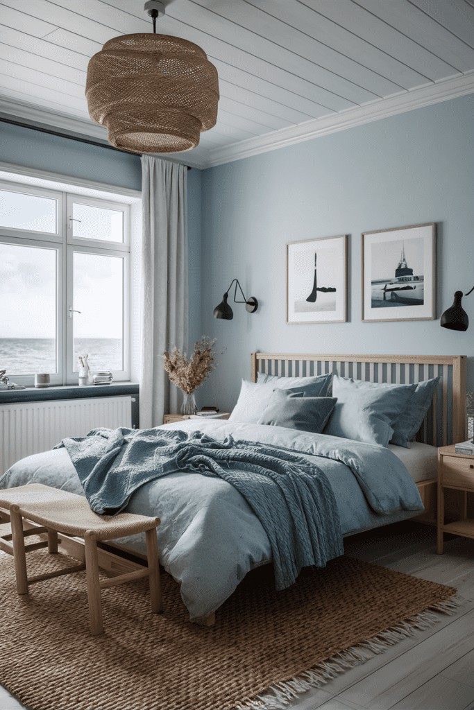 image of a scandinavian coastal bedroom 1