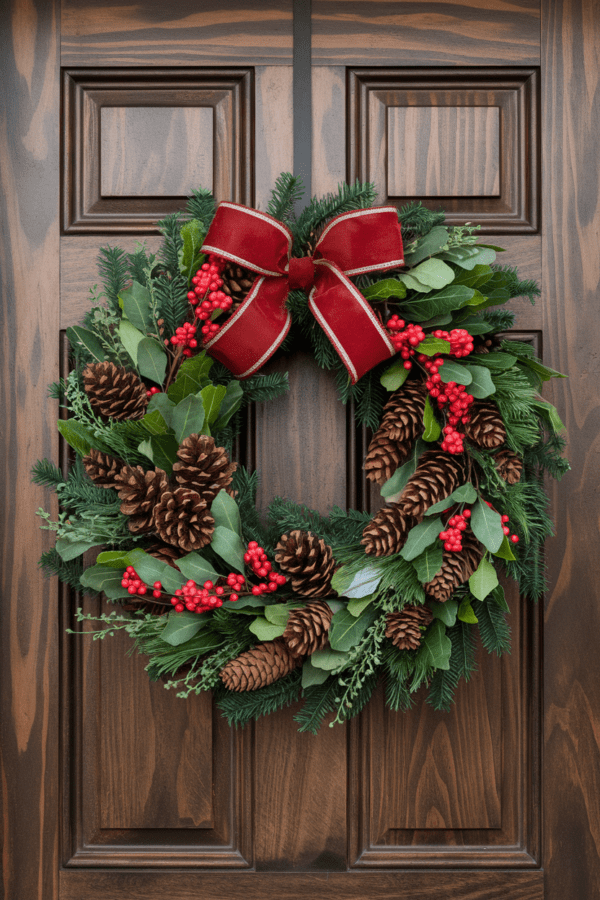 Stunning Christmas Wreath Ideas to Brighten Your Front Door