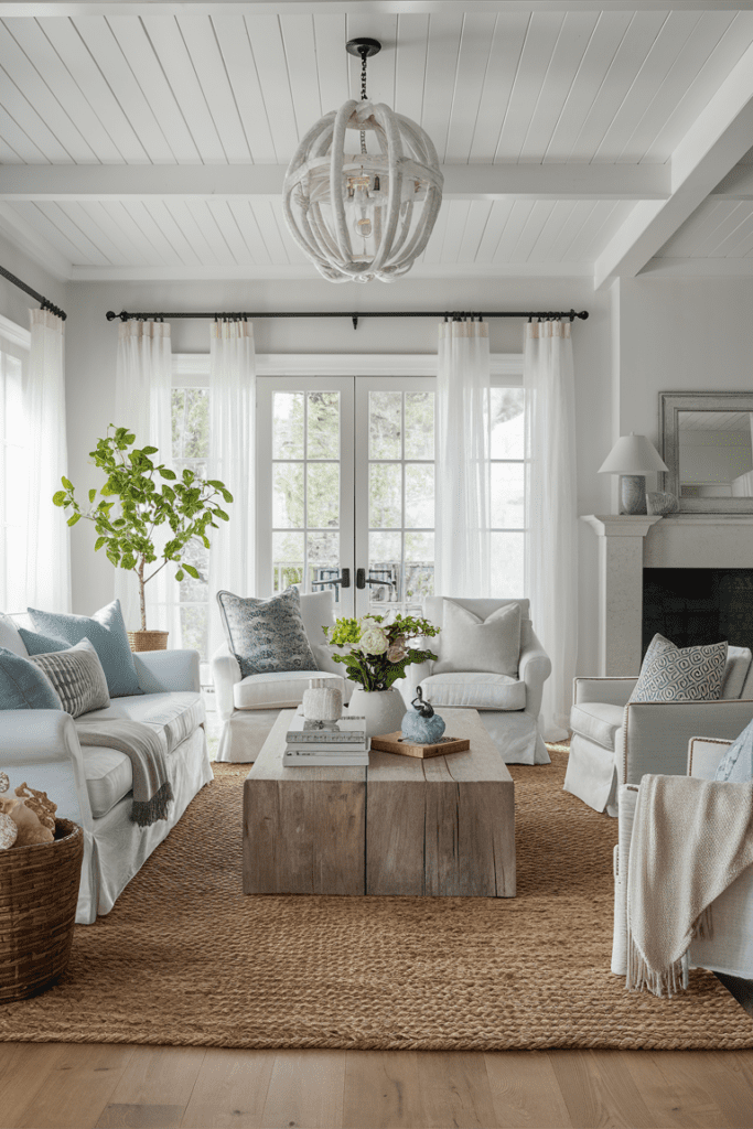 elegant coastal elegance living room