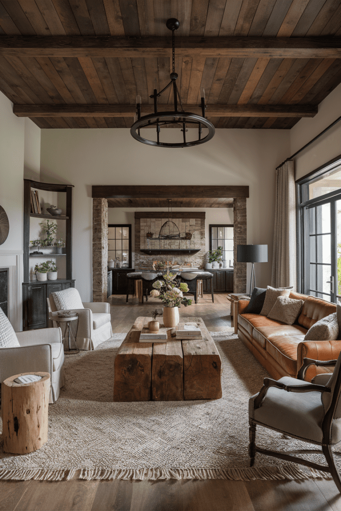 elegant rustic elegance living room