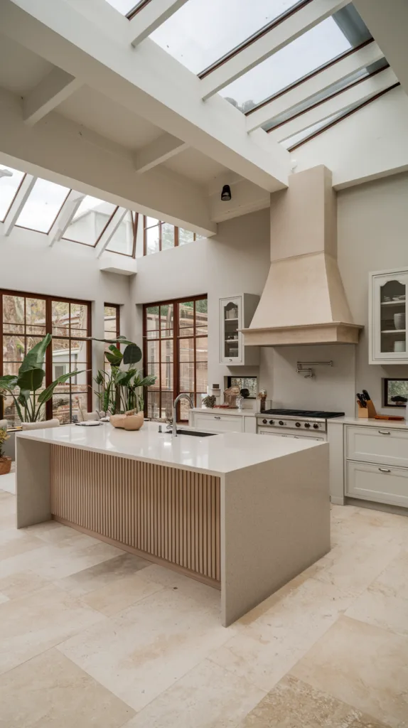 earthy kitchen with natural lighting