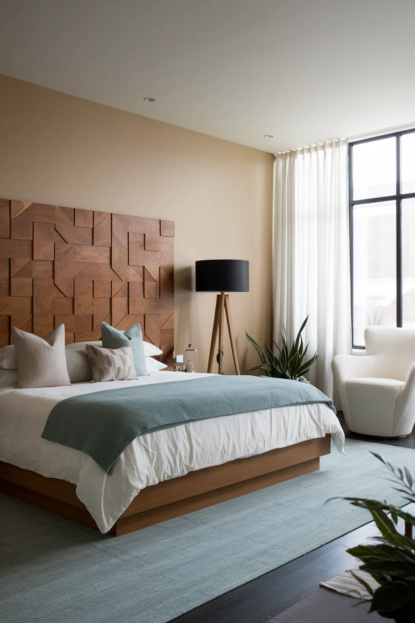 bedroom inspiration statement headboard