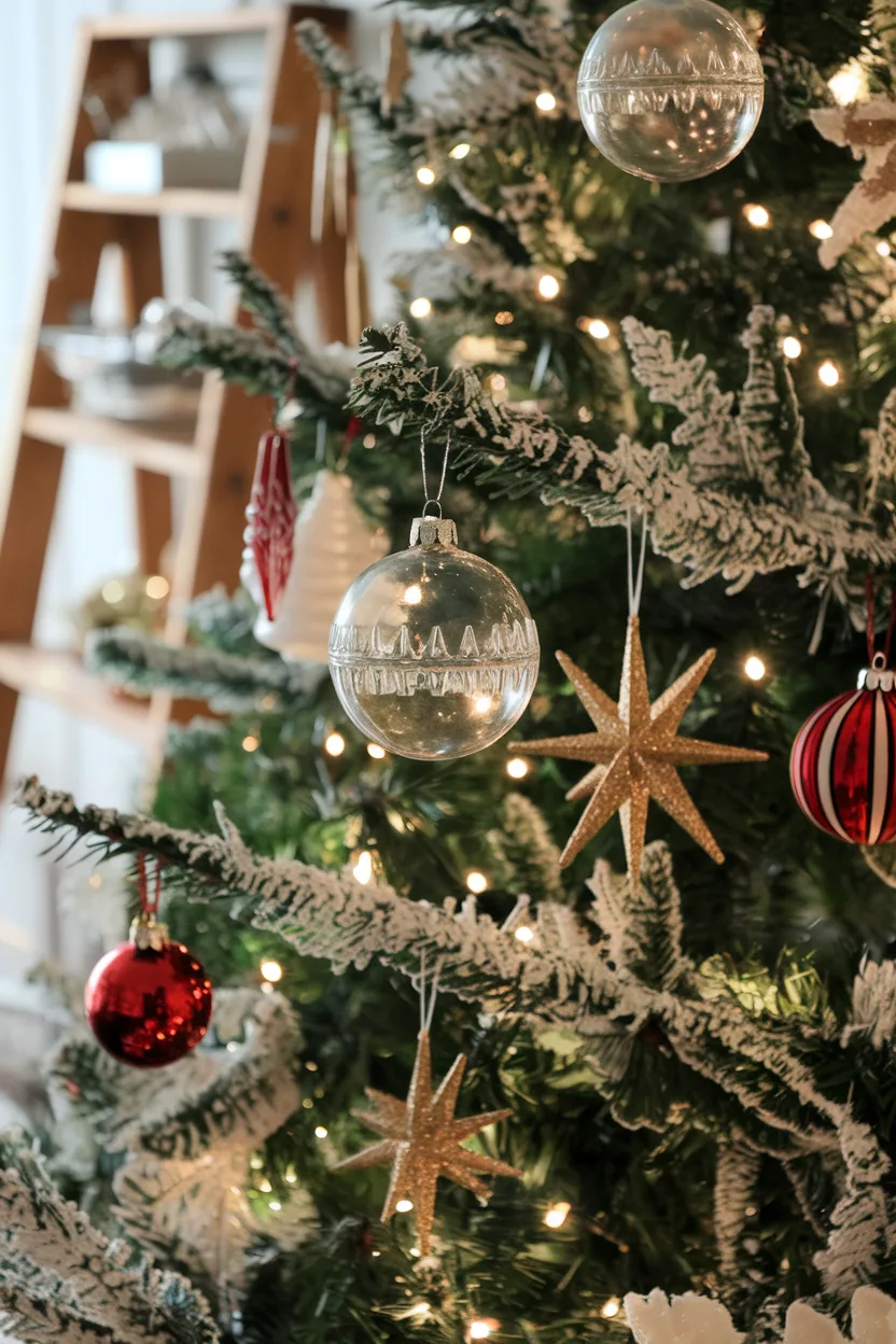 classy christmas crystal glass ornaments