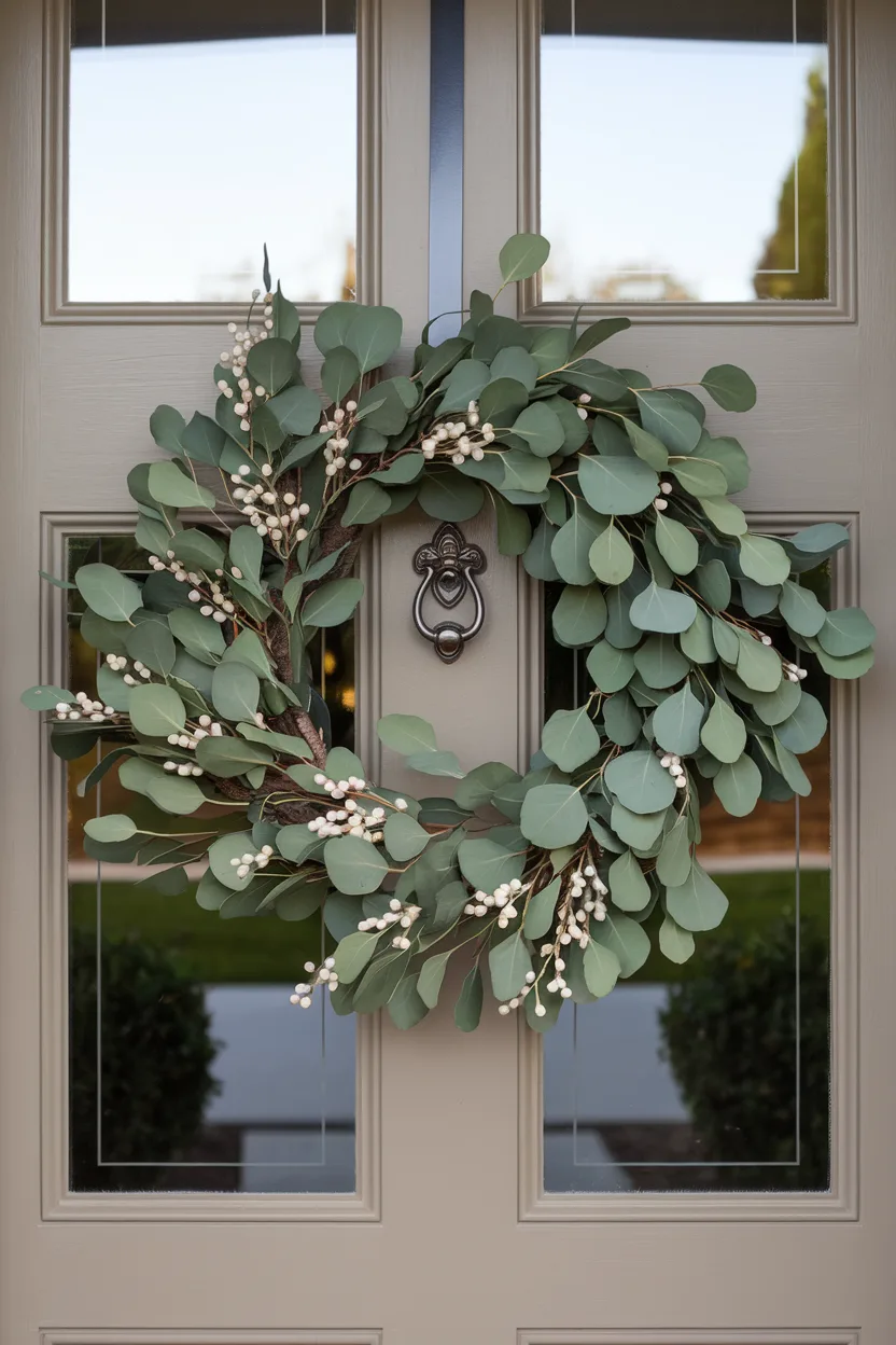 classy christmas minimalist wreath