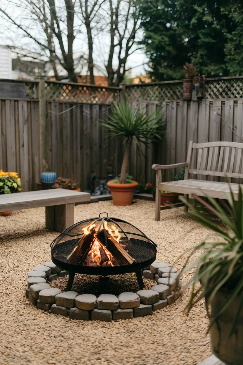 backyard small firepit