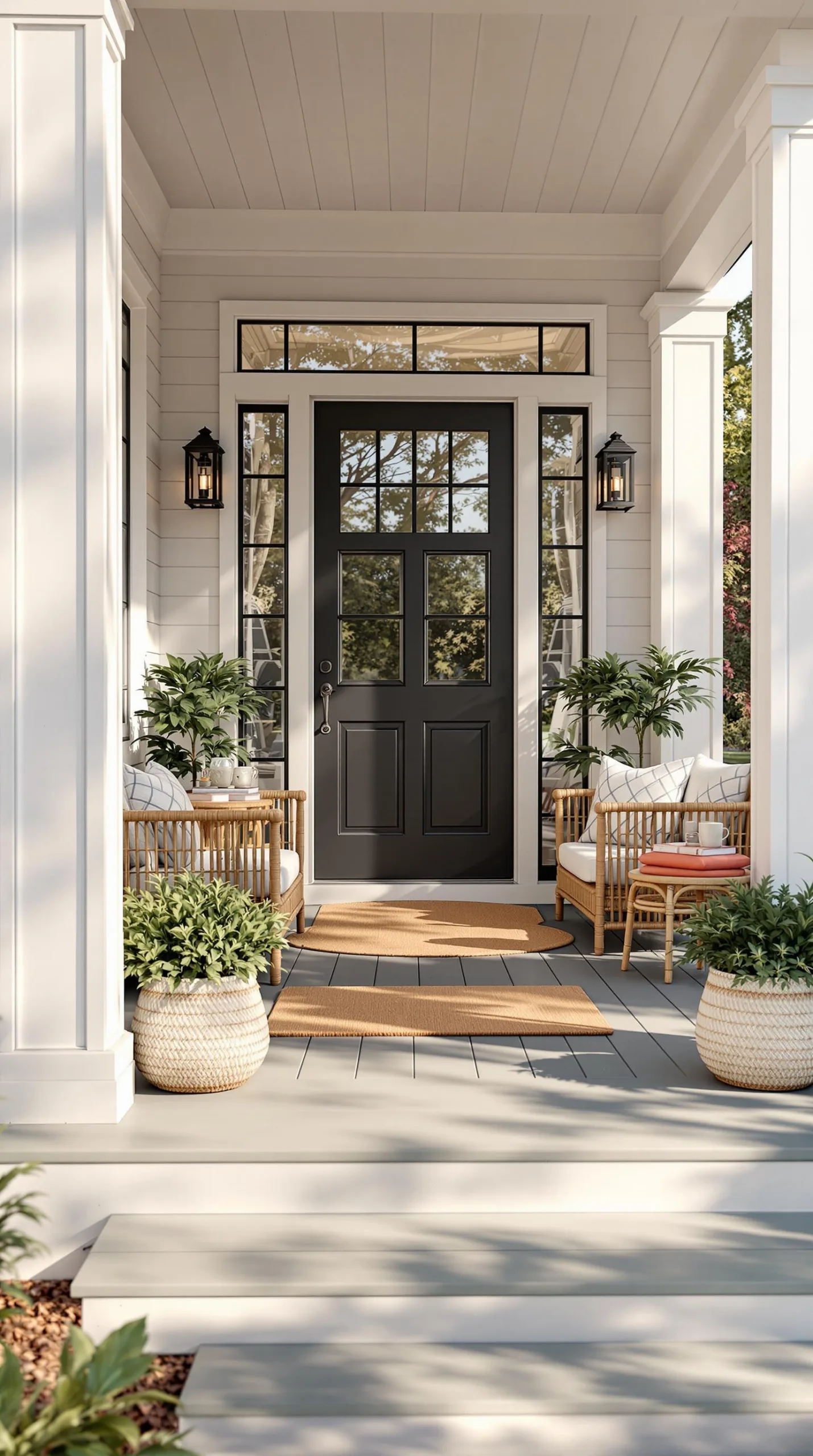 cozy porch ideas painted floors