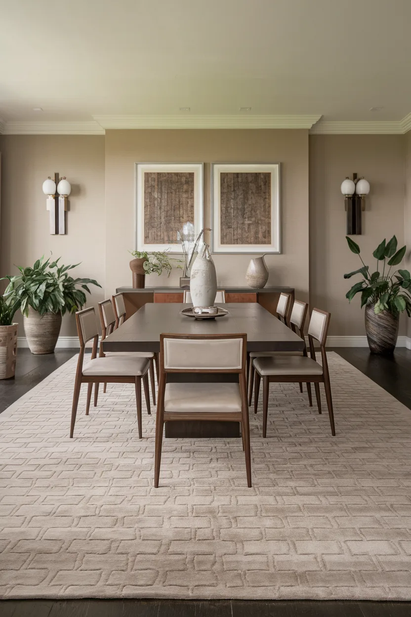 elegant dining room area rug