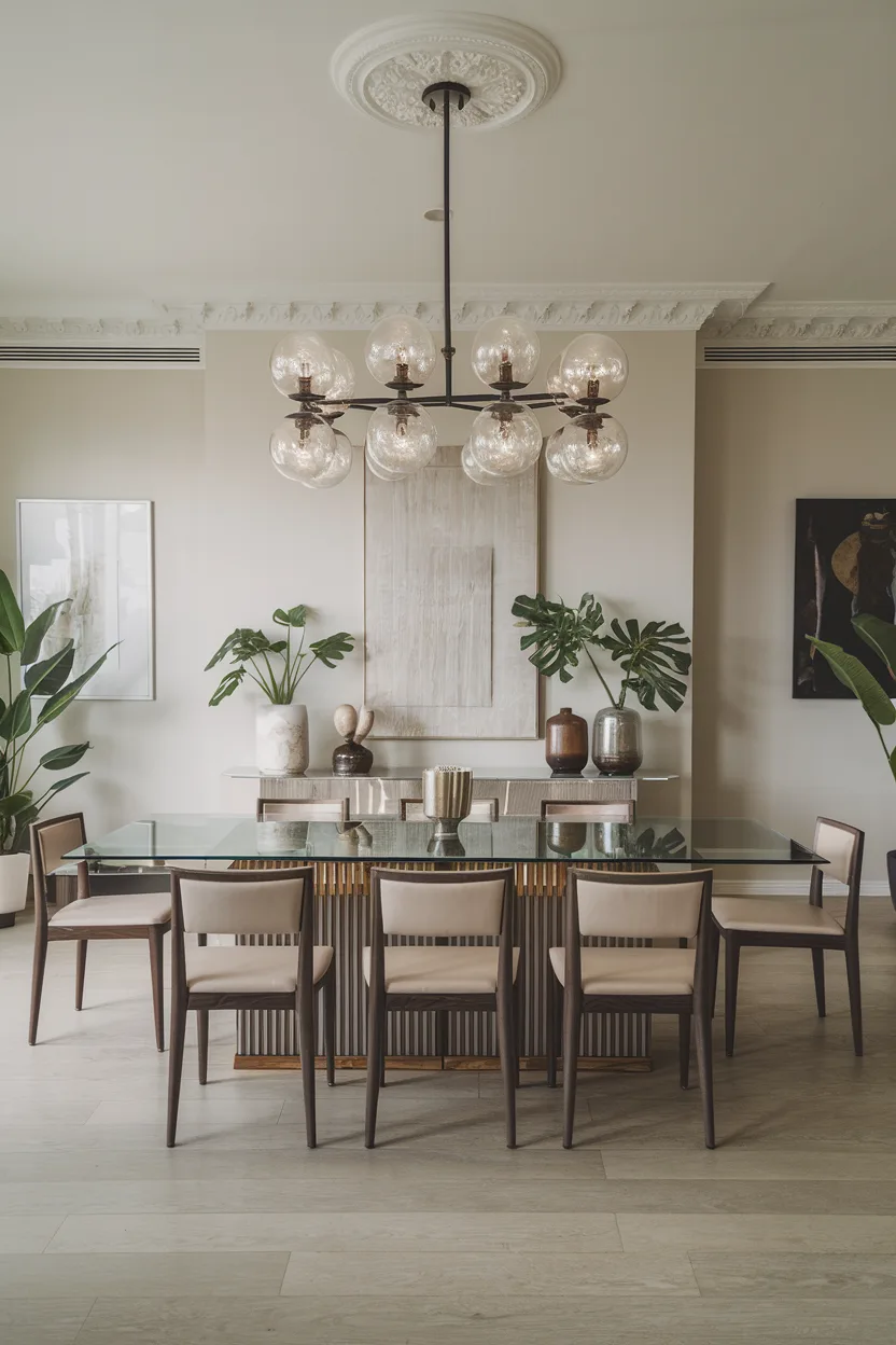 elegant dining room statement chandelier