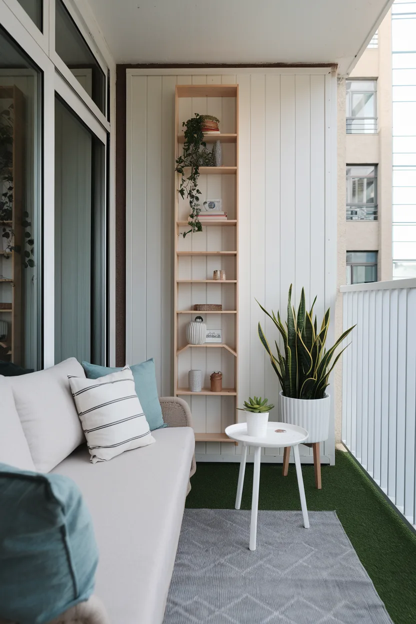 balcony vertical storage