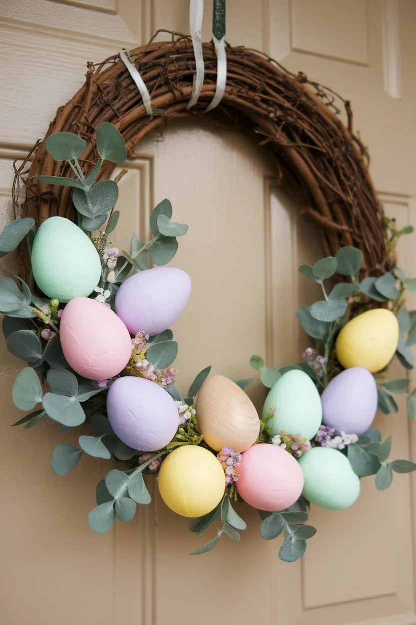 easter wreath ideas classic egg