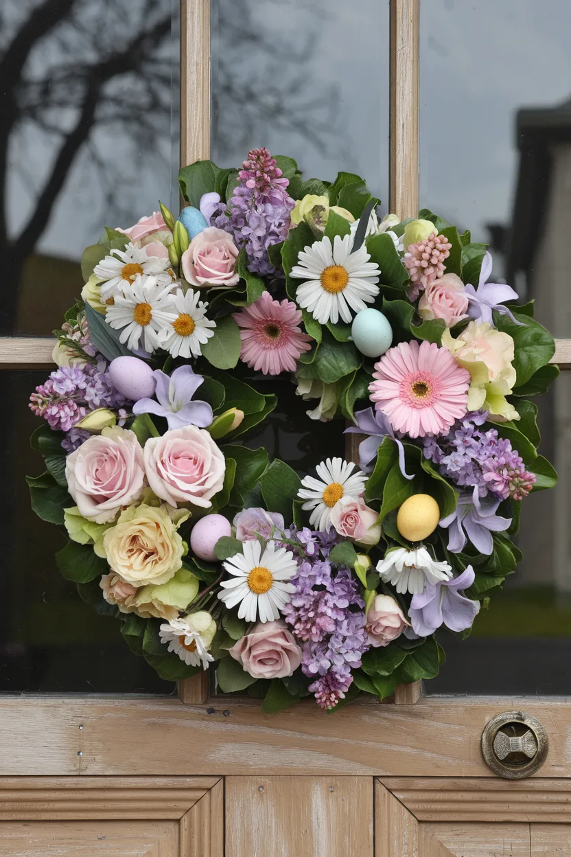 easter wreath ideas floral 1