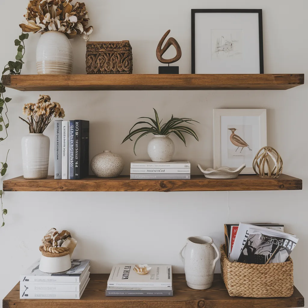 small living room open shelving 1