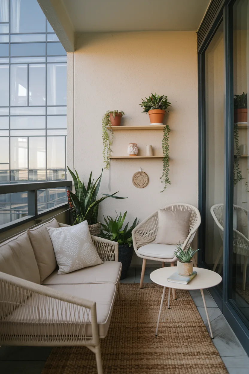 smart ways balcony decor comfortable seating