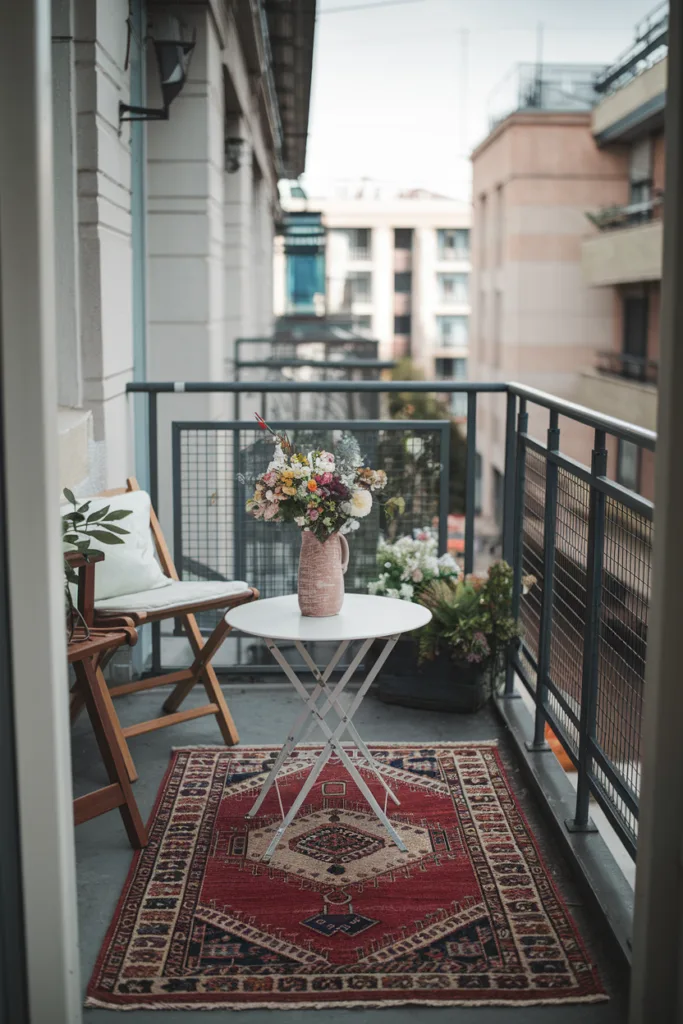 smart ways balcony small table