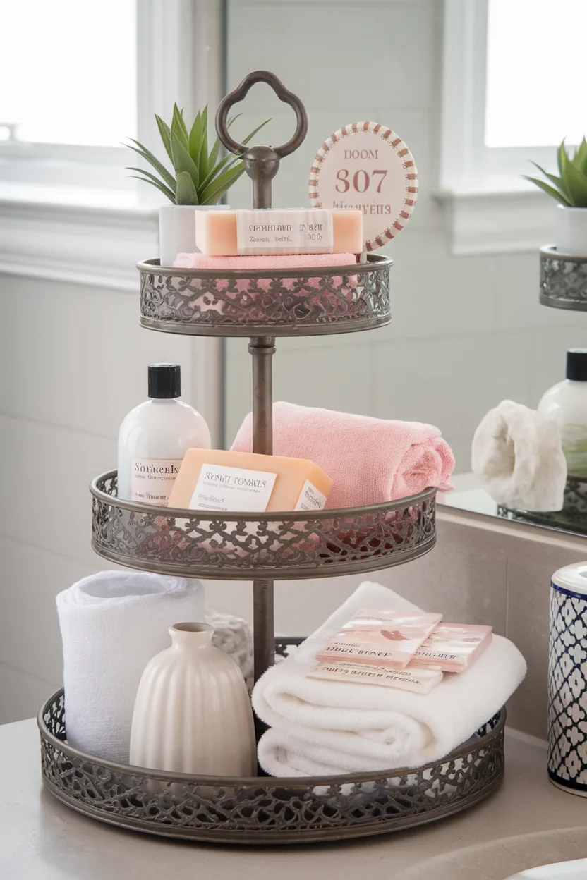 spring tiered tray unconventional spaces