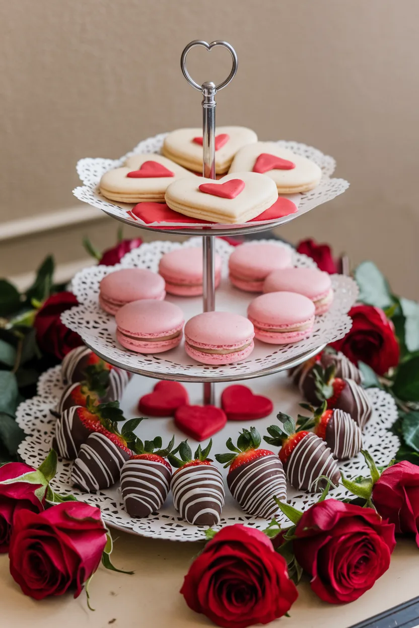 valentines centerpiece edible centerpiece