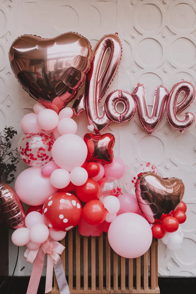 valentines decoration baloon display