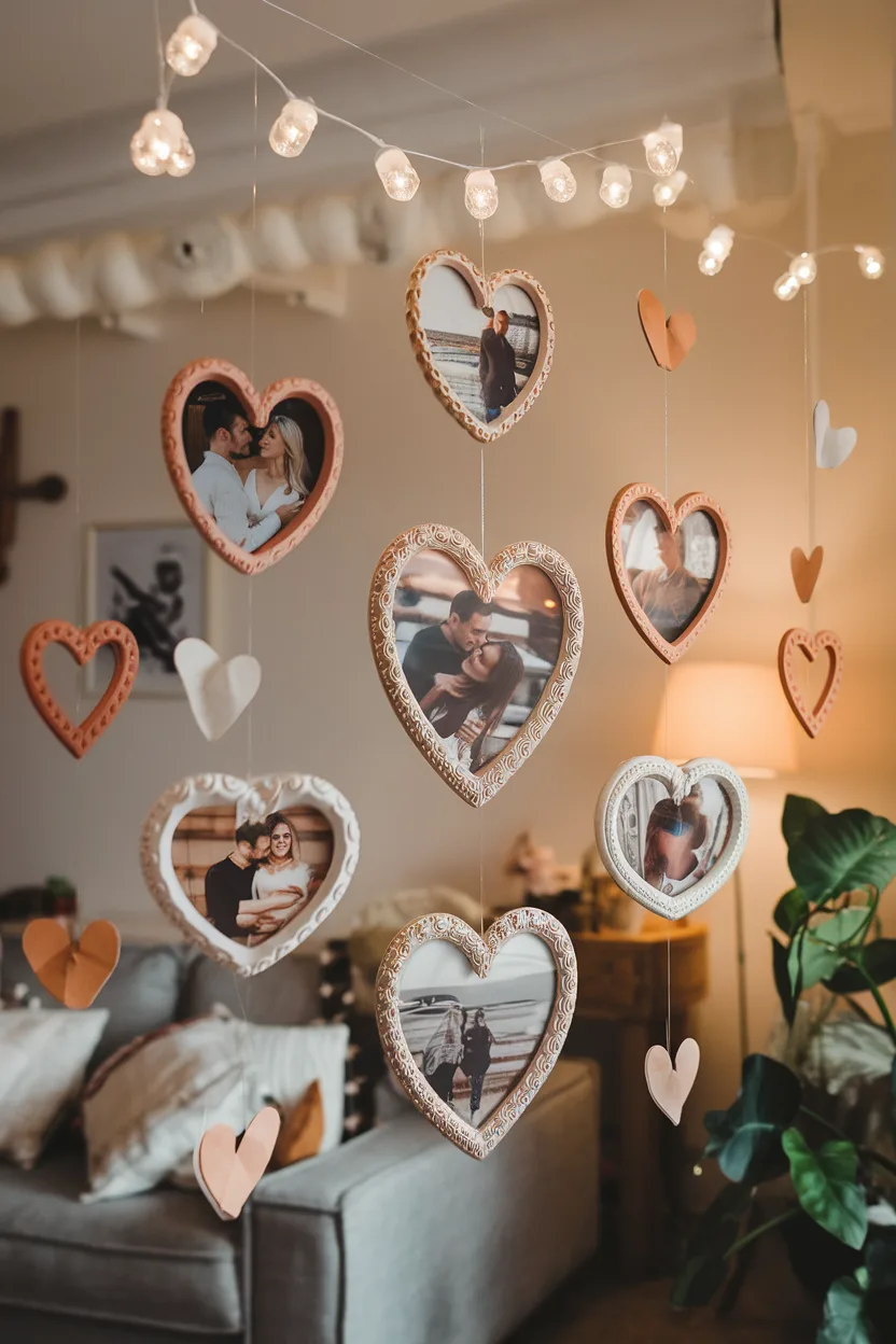 valentines decoration photo wall