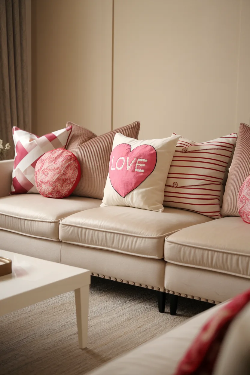 valentines decoration pillows