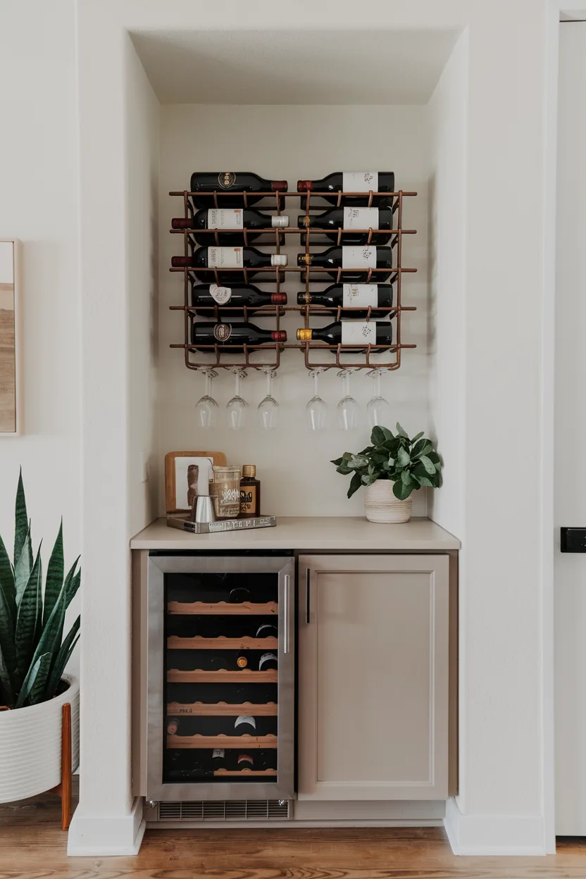 corner ideas 19. wine storage corner