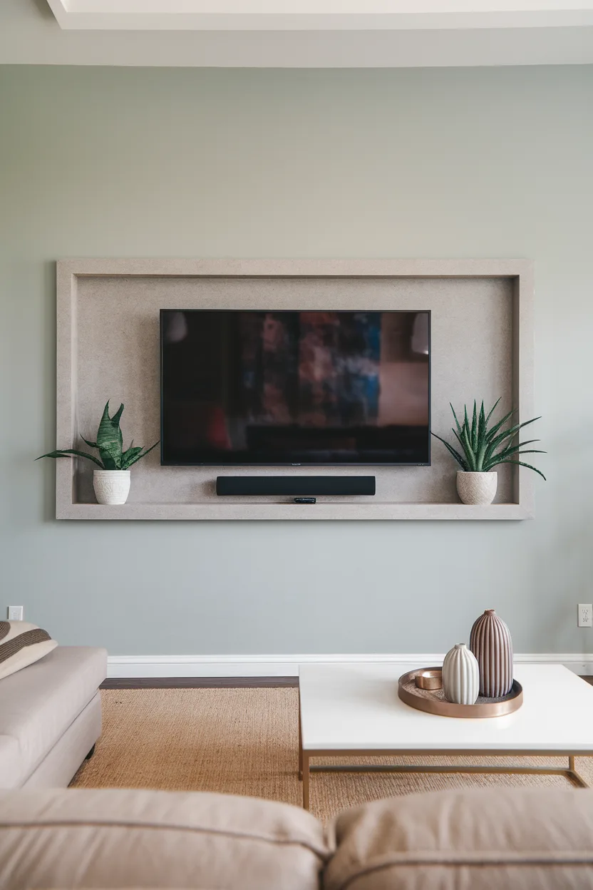 empty wall ideas wall mounted tv