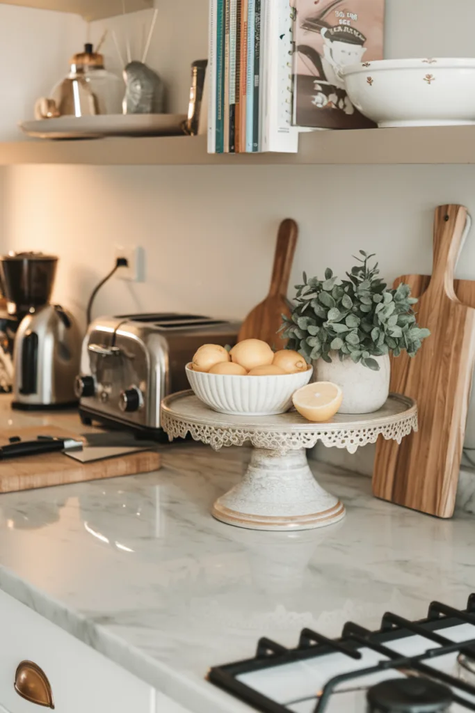 kitchen countertop decorative cake stand