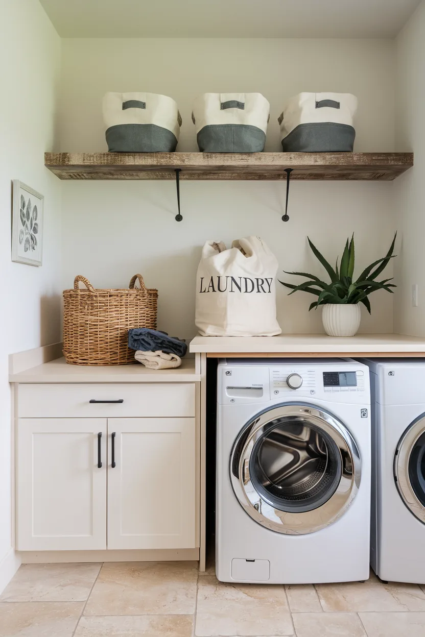 laundry room decorative baskets