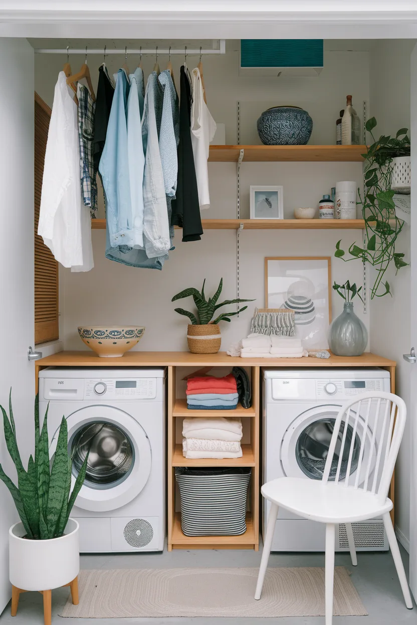 laundry room hanging rod