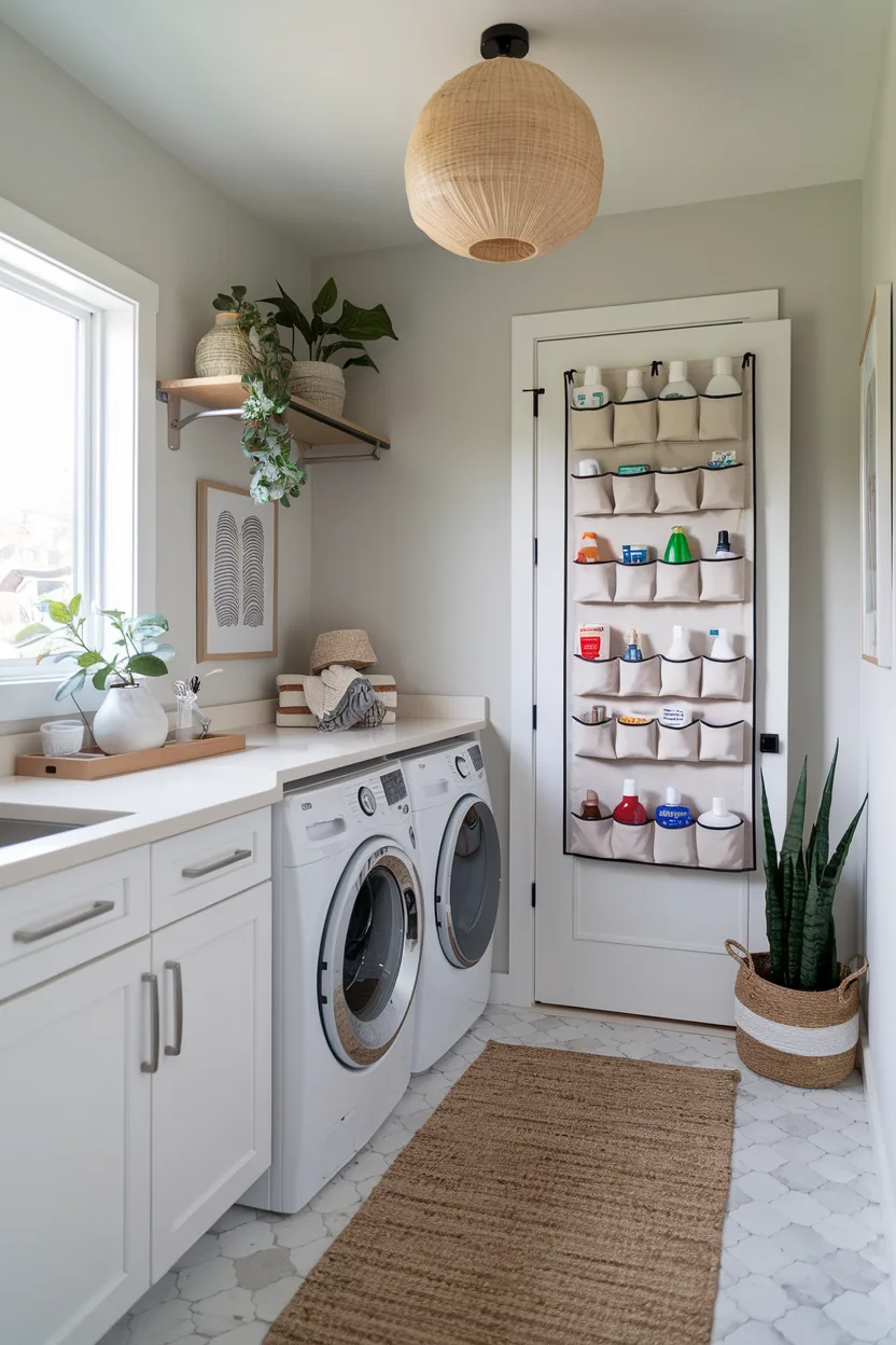 laundry room over the door organizer