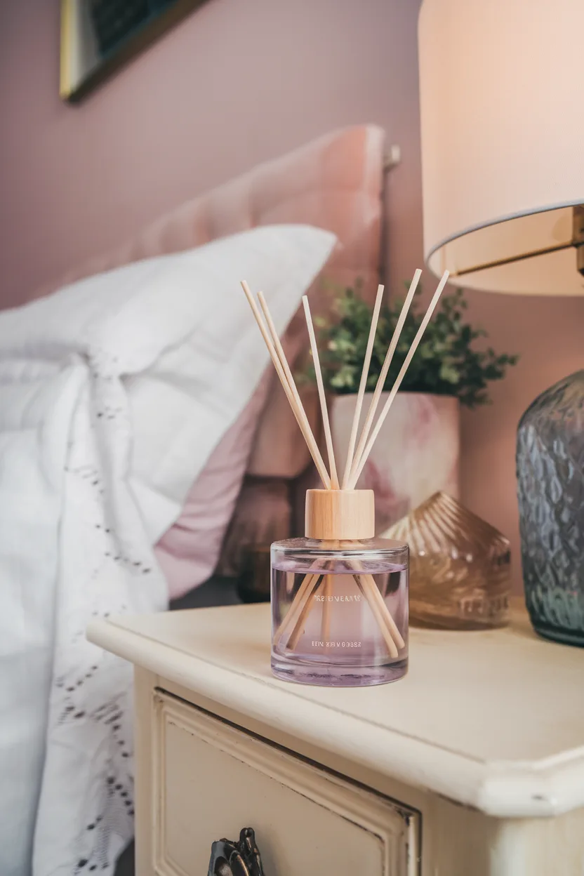 spring decorating ideas reed diffuser with fresh scents