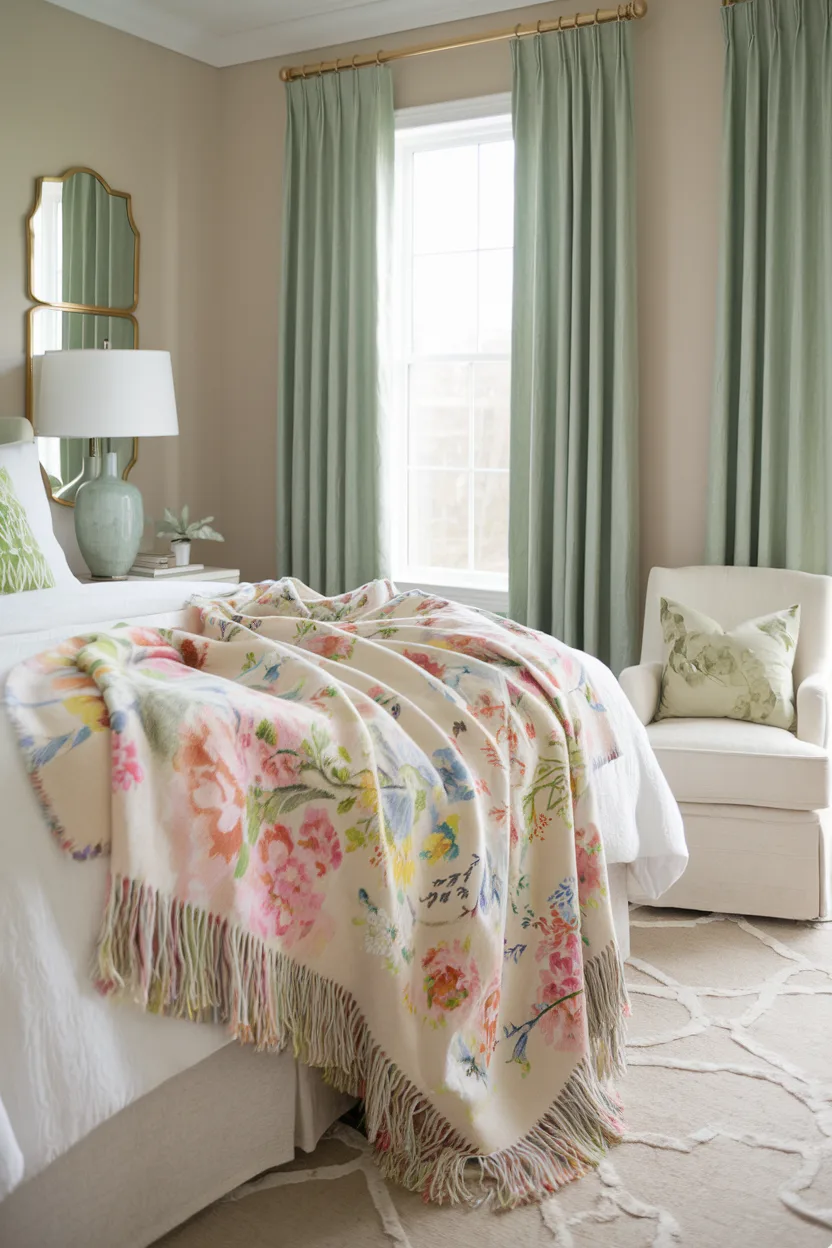 spring decorating ideas spring inspired throw blanket