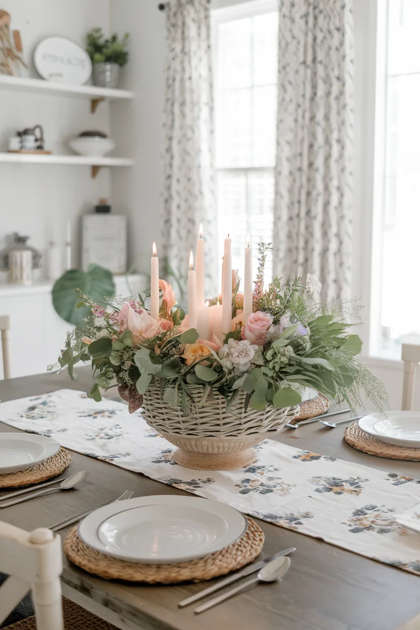 spring decorating ideas spring table centerpiece