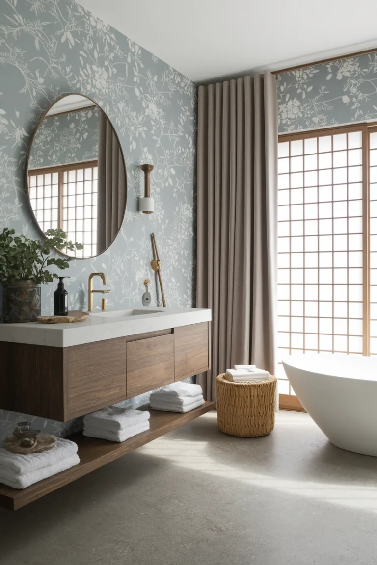 japandi bathroom sustainable and eco friendly materials