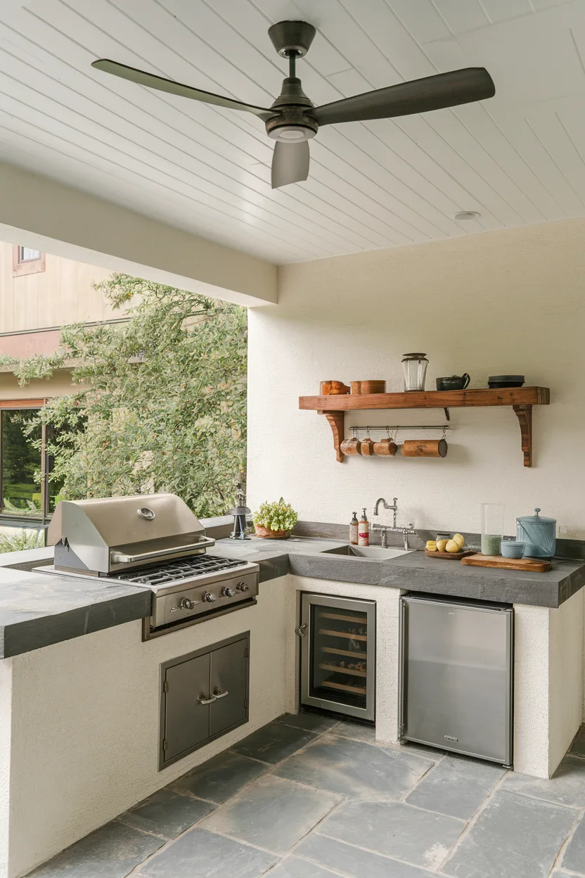 outdoor kitchen ceiling fan