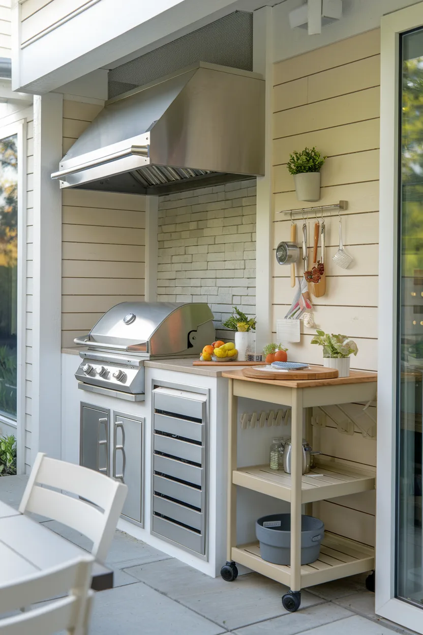 outdoor kitchen for small spaces