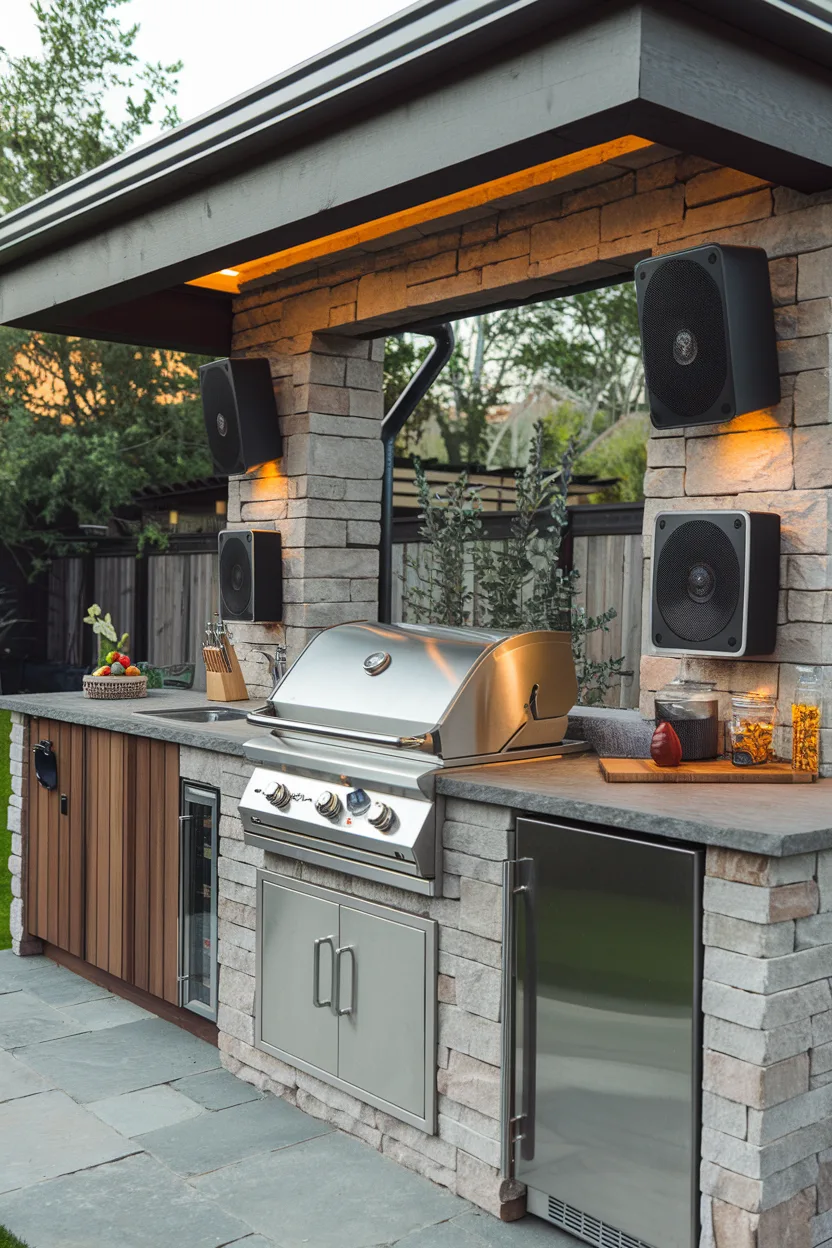 outdoor kitchen high tech