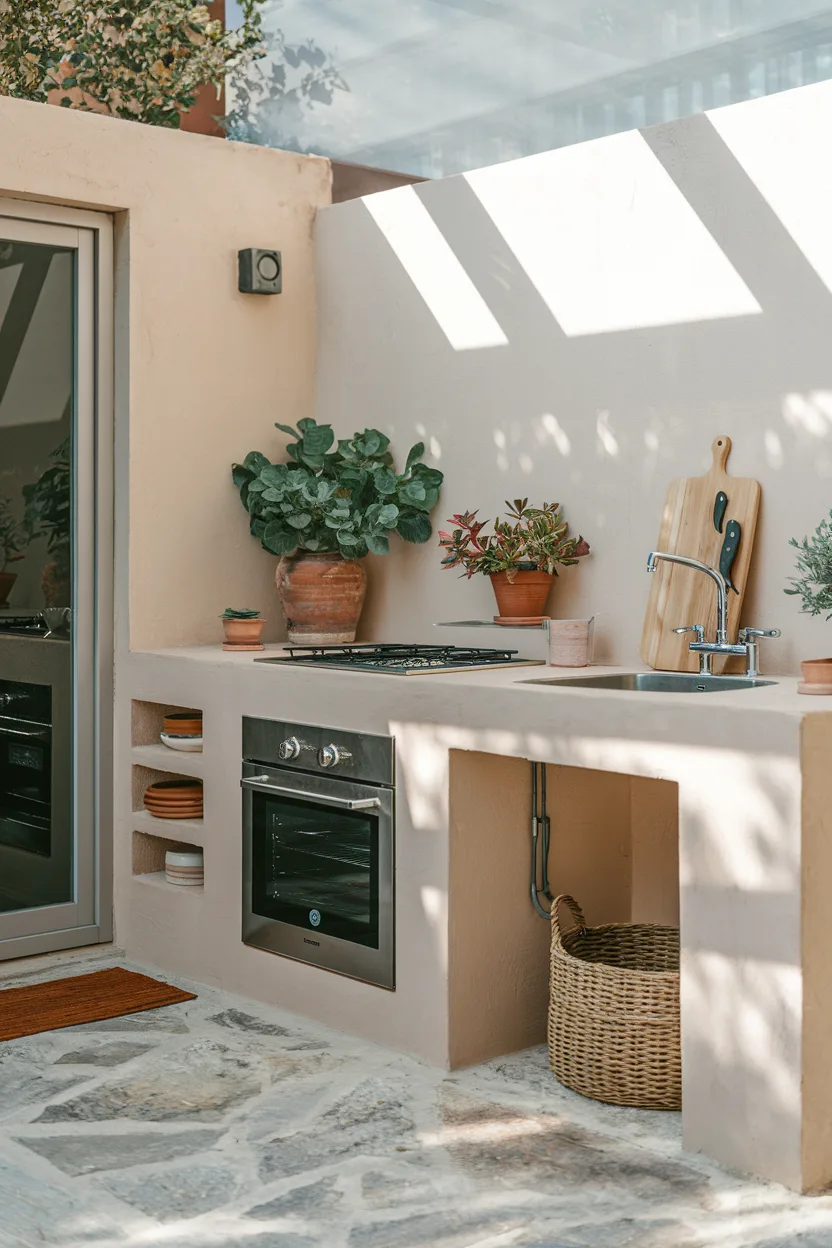 outdoor kitchen minimalist