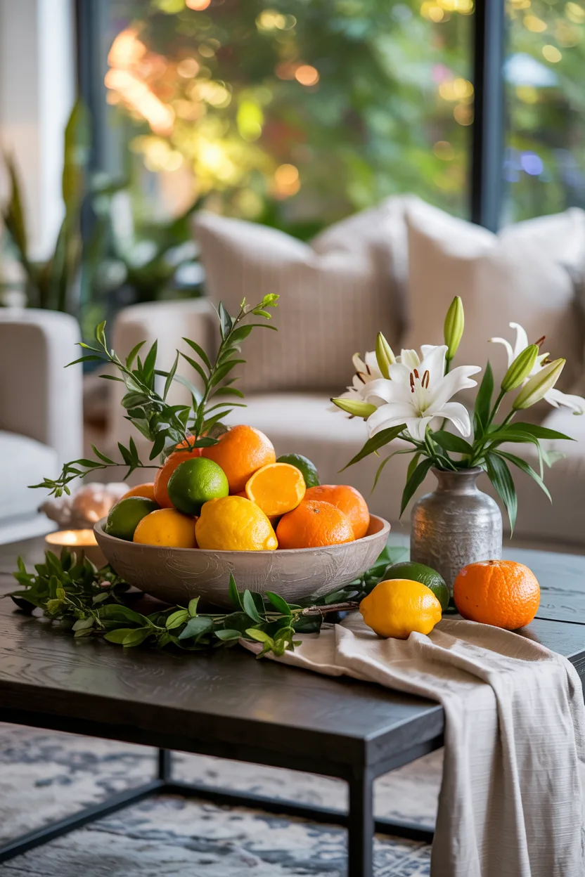 cofee table seasonal decor