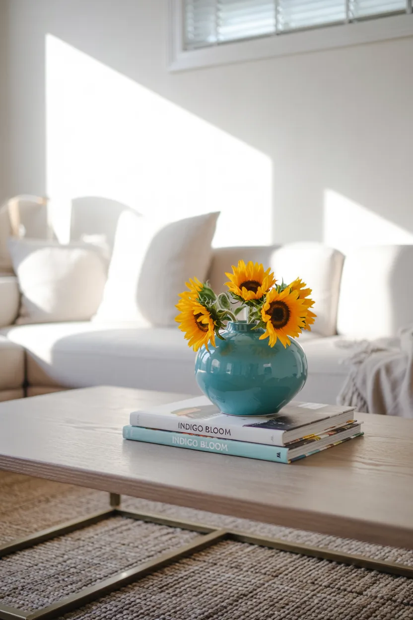 coffee table pop of color