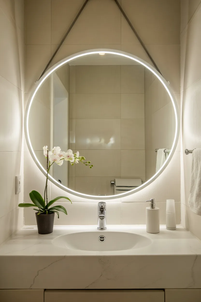 toilet room mirror