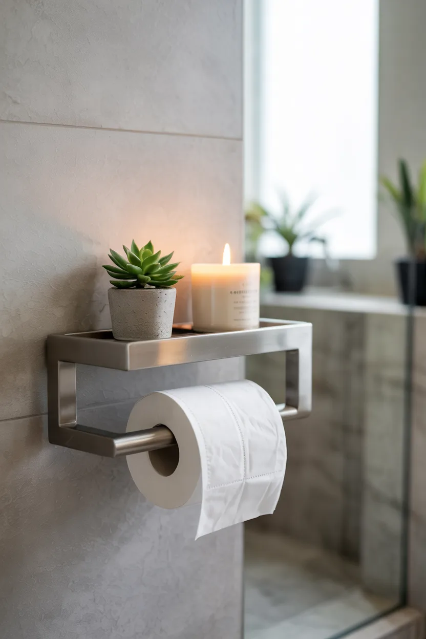 toilet room wall mounted toilet paper holder
