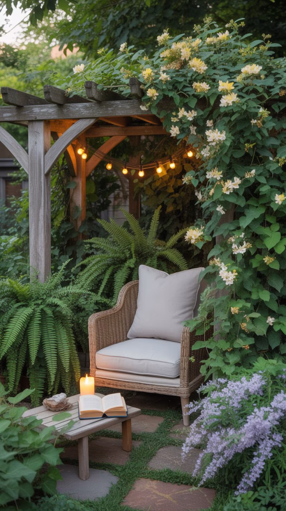 the climbing vine reading nook