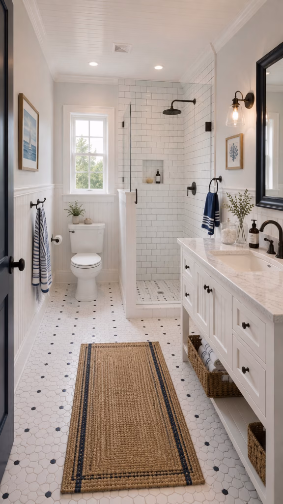 cape cod coastal bathroom