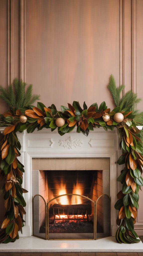 lush magnolia leaf garland
