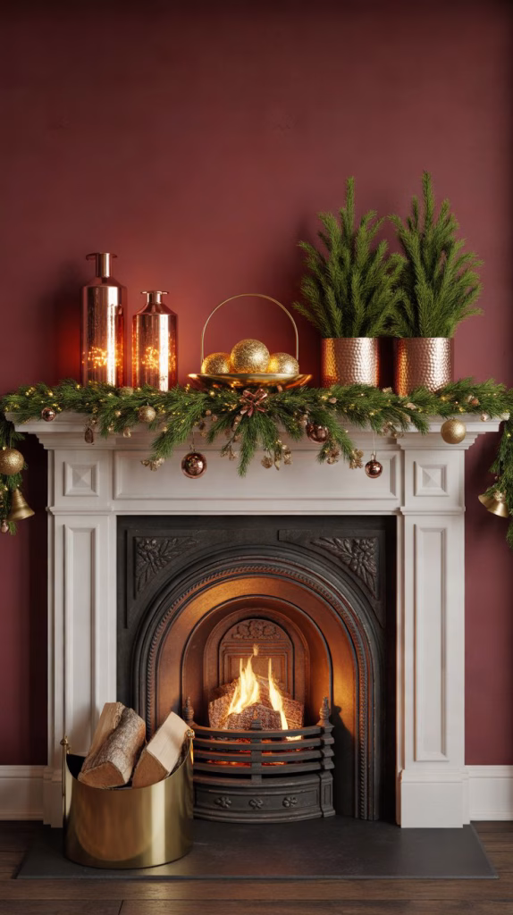 mixed metallics for a warm festive glow