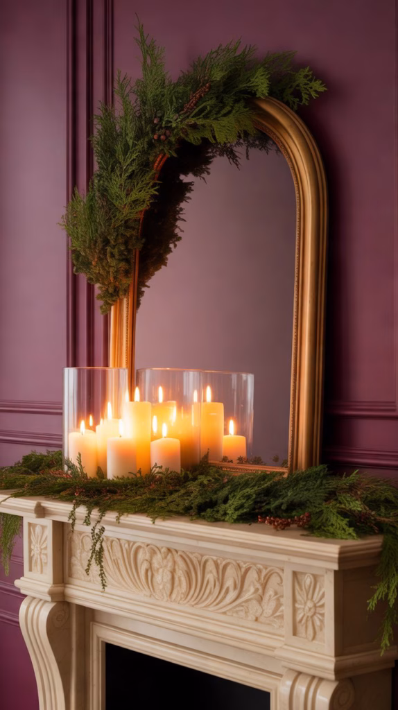 ornate gold mirror as your backdrop