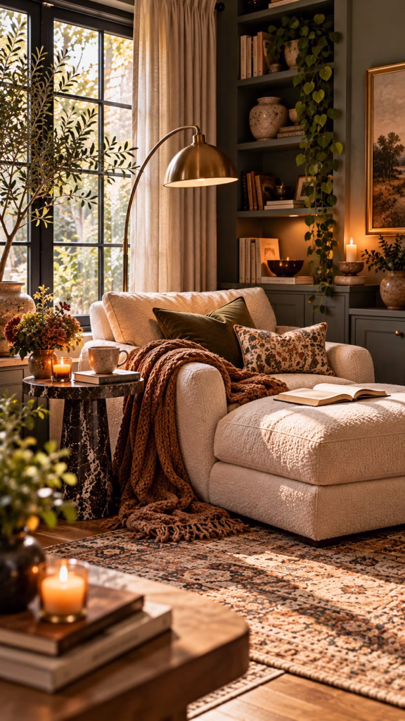 cozy reading corner