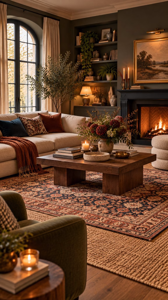layered rugs